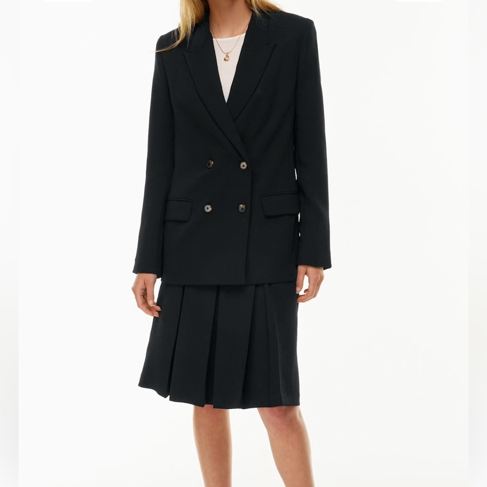 NWT Wilfred Classic Black Double-Breasted Destiny Blazer - Picture 2 of 7